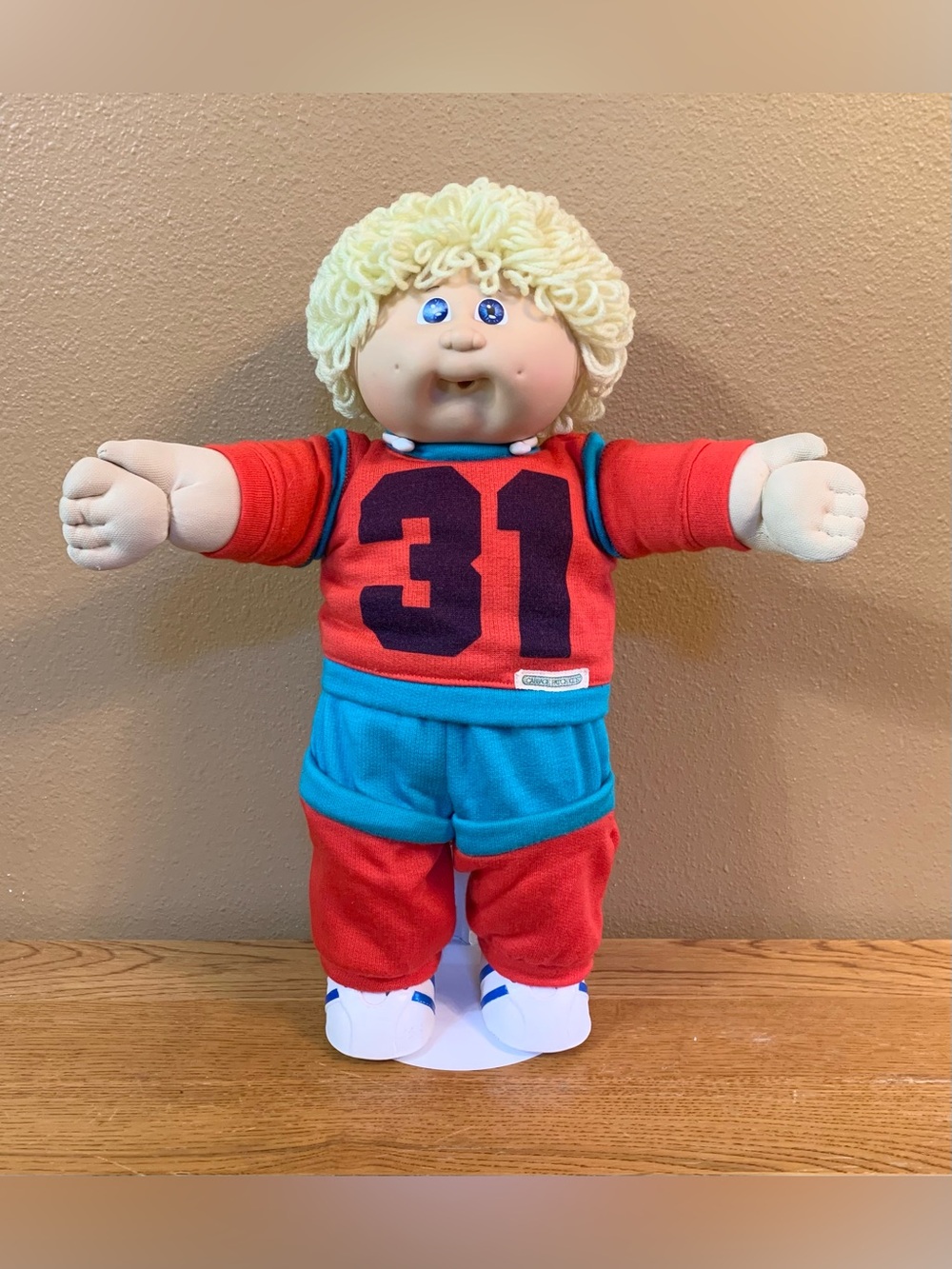 Vintage Cabbage Patch Kids Doll Boy With Lemon Loops Paci Face No Pacifier